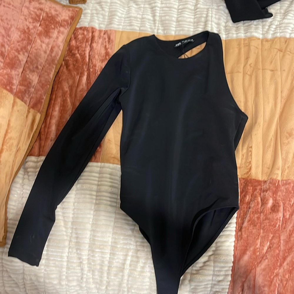 Zara One Shoulder Bodysuit
